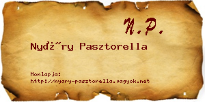 Nyáry Pasztorella névjegykártya